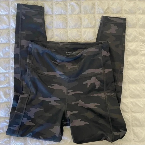 Athleta Dark Ultimate Camouflage High-Waisted Athletic Leggings - Picture 3 of 9